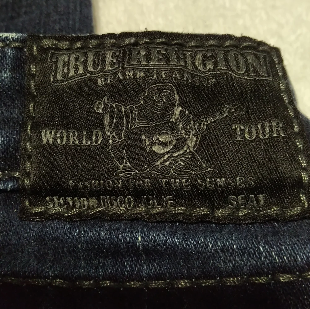 True Religion Skinny Dark Blue Jeans - Size 26